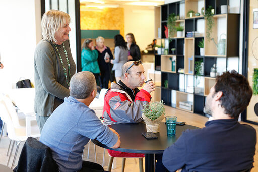 Group sitting in Innovation Center